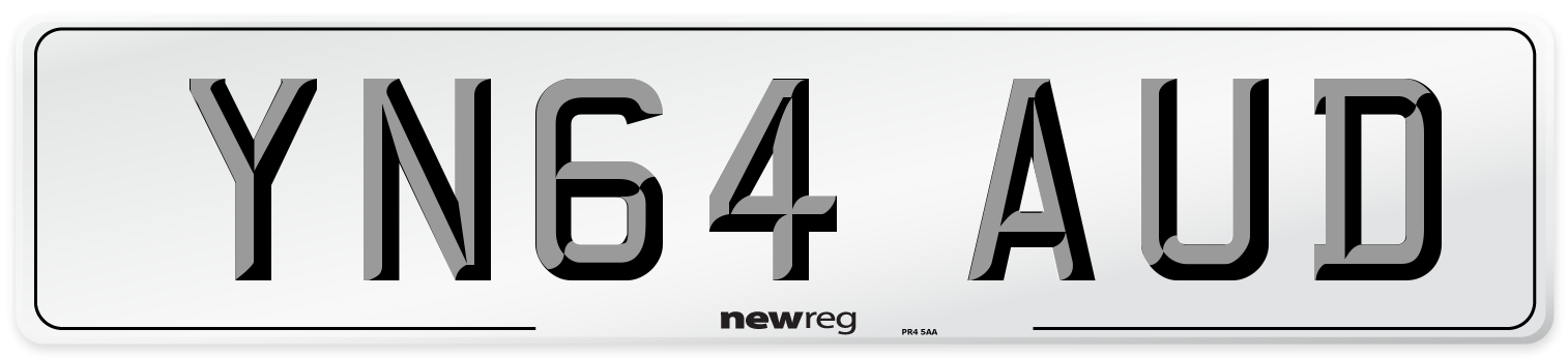 YN64 AUD Number Plate from New Reg